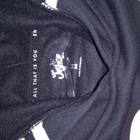 JUSTICE CROP HOODIE  10 M New - Picture 3 of 9
